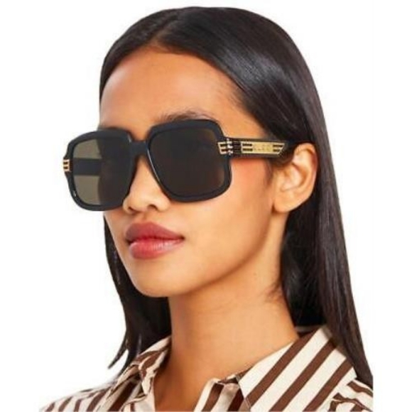 NEW UNISEX OVERSIZED SQUARE SUNGLASSES GG0979S 001 BLACK GUCCI EYEWEAR - Picture 1 of 10